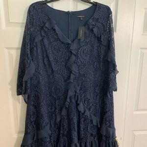 Plus size 24 Lane Bryant navy blue dress